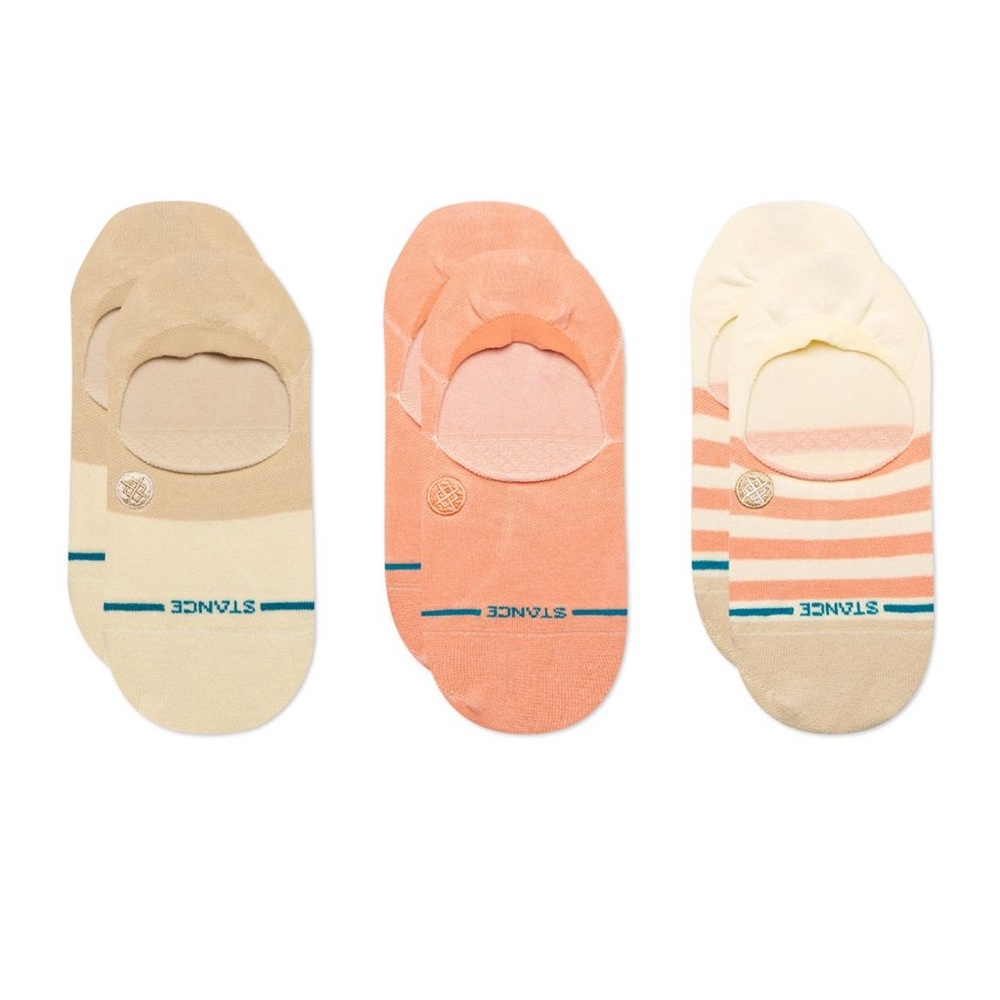 Stance Absolute No Show Socks M Rose Smoke 3 Pack Set Trio